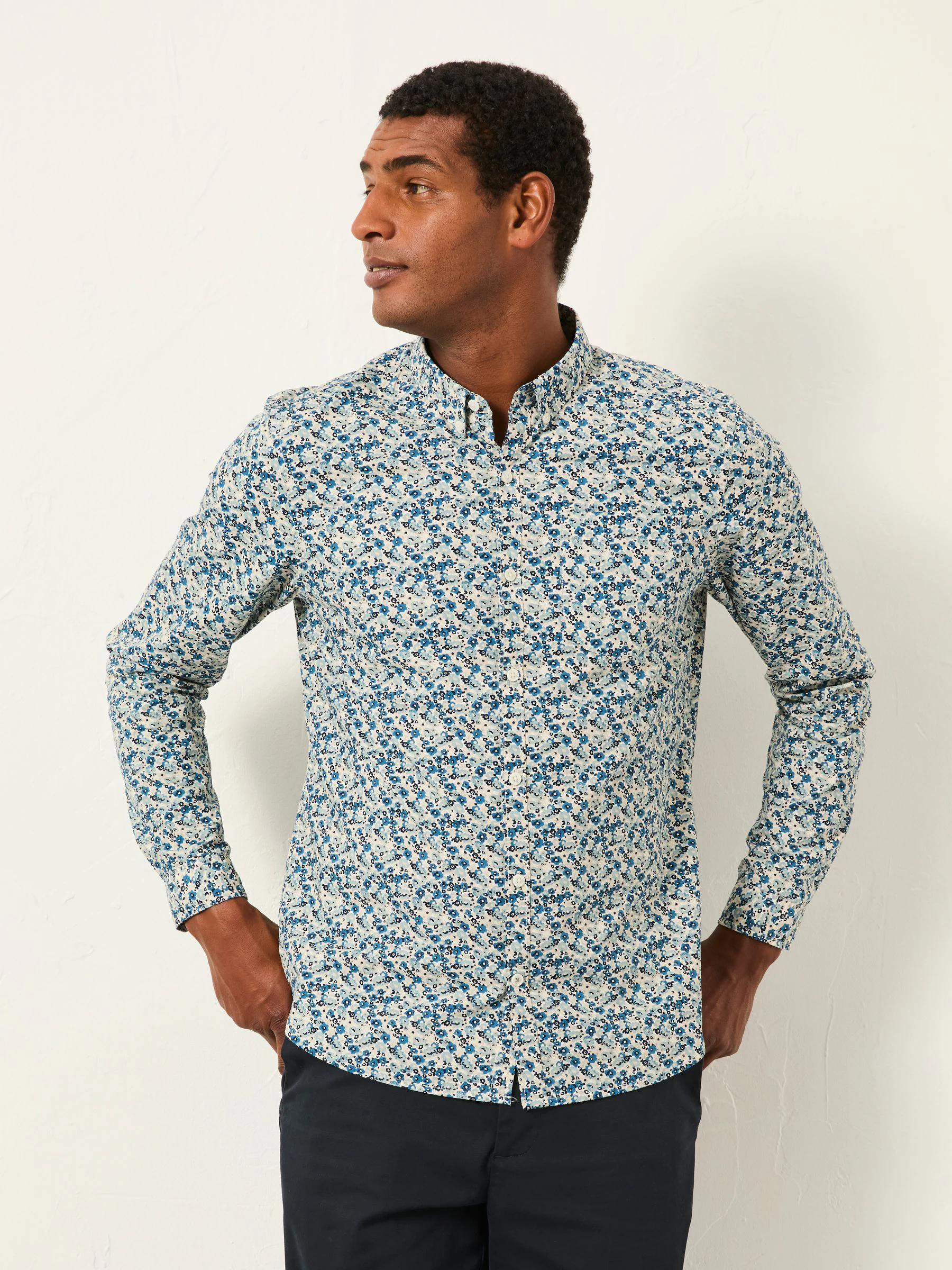FatFace Long Sleeve Floral Shirt