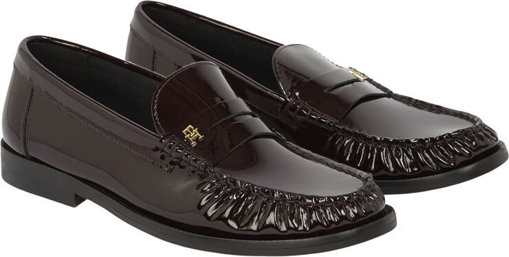 Tommy Hilfiger LOAFER PATENT LEATHER Burgundy velvet