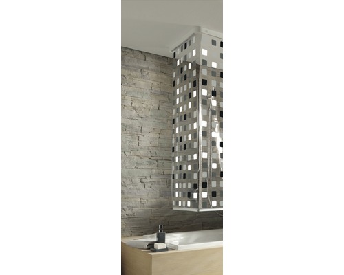 Smal vervangend douchegordijn voor cassette Kleine Wolke 53 x 240 cm grijs zonder cassette