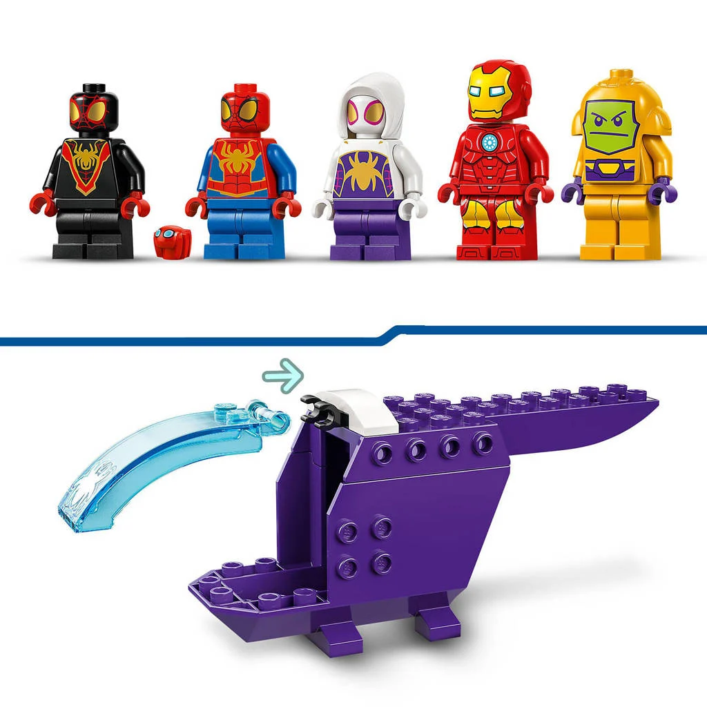 Wat een leuke lego set!Marvel Spidey and his Amazing Friends Team Spidey webspinner hoofdkwartier Speelgoed 10794