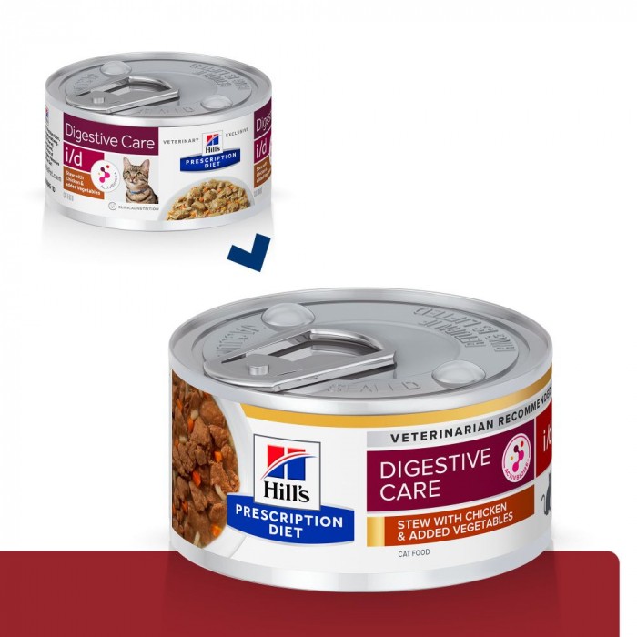 HILL'S Prescription Diet i/d Digestive Care en Mijotés au Poulet - Pâtée pour chat