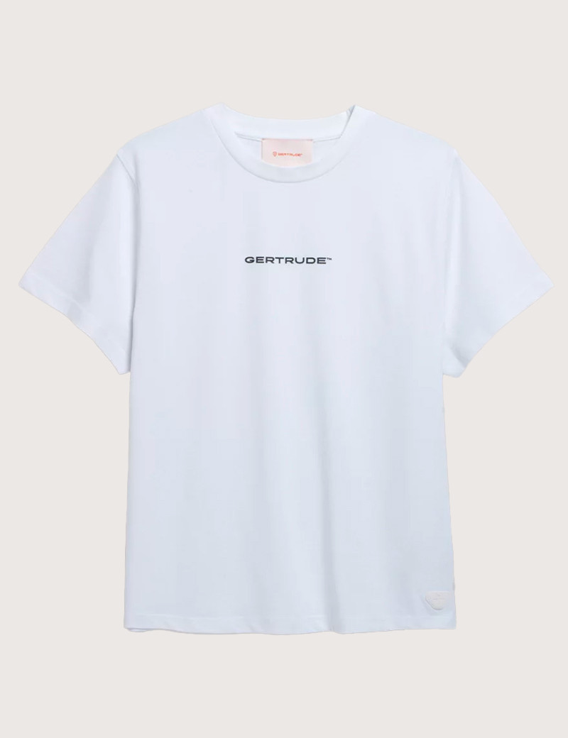 GERTRUDE&GASTON T-SHIRT MANCHES COURTES FEMME LEOPOLDINE BLANC