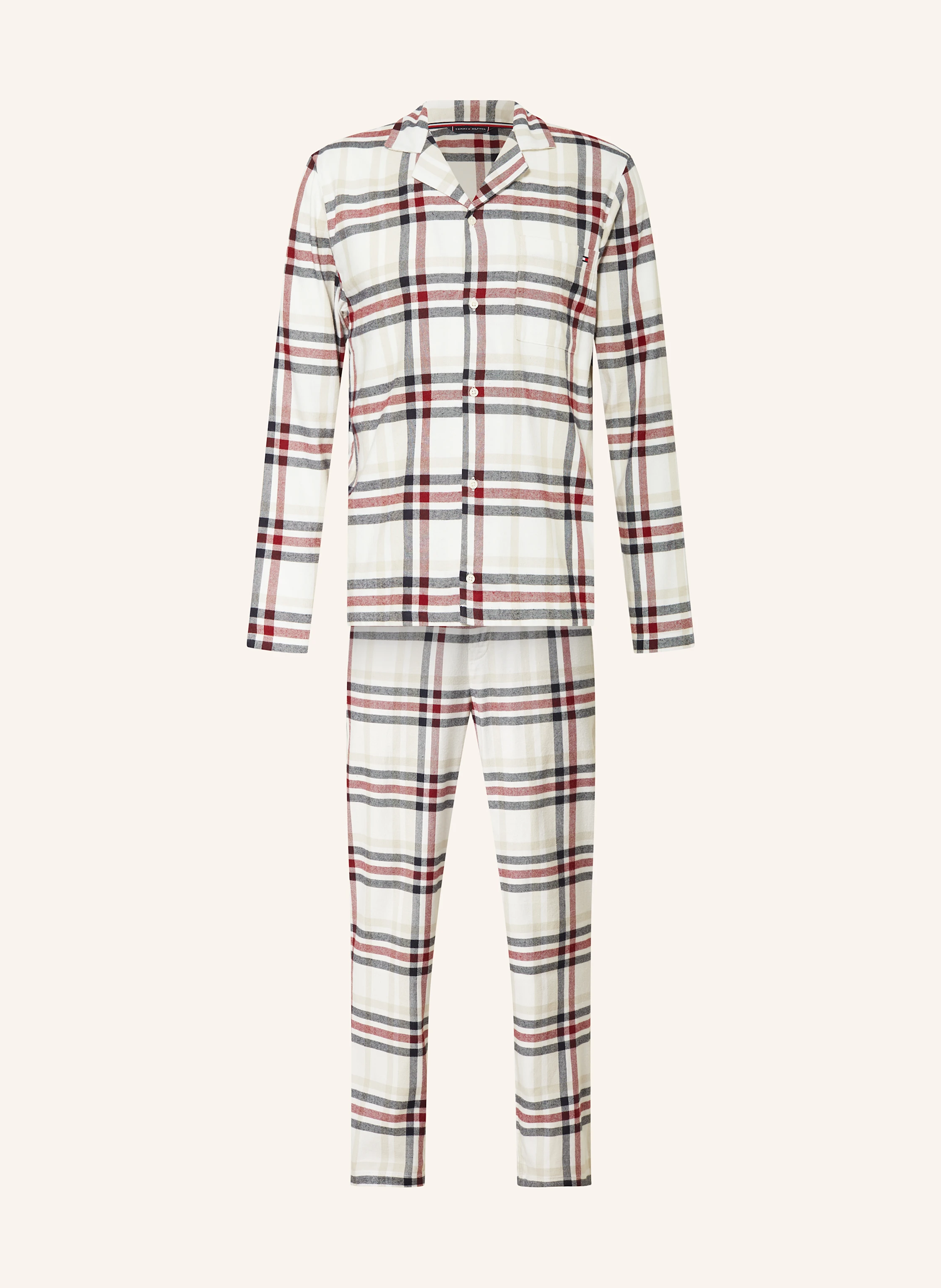 TOMMY HILFIGER Schlafanzug aus Flanell