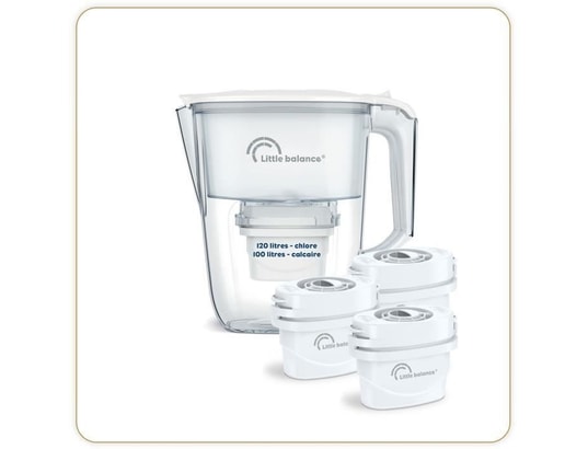 LITTLE BALANCE - Cartouche filtrante Carafe filtrante claire + 3 cartouches - 8592 - réduit micro...