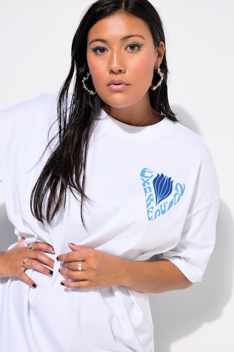 T-Shirt, Oversized, Rückenprint