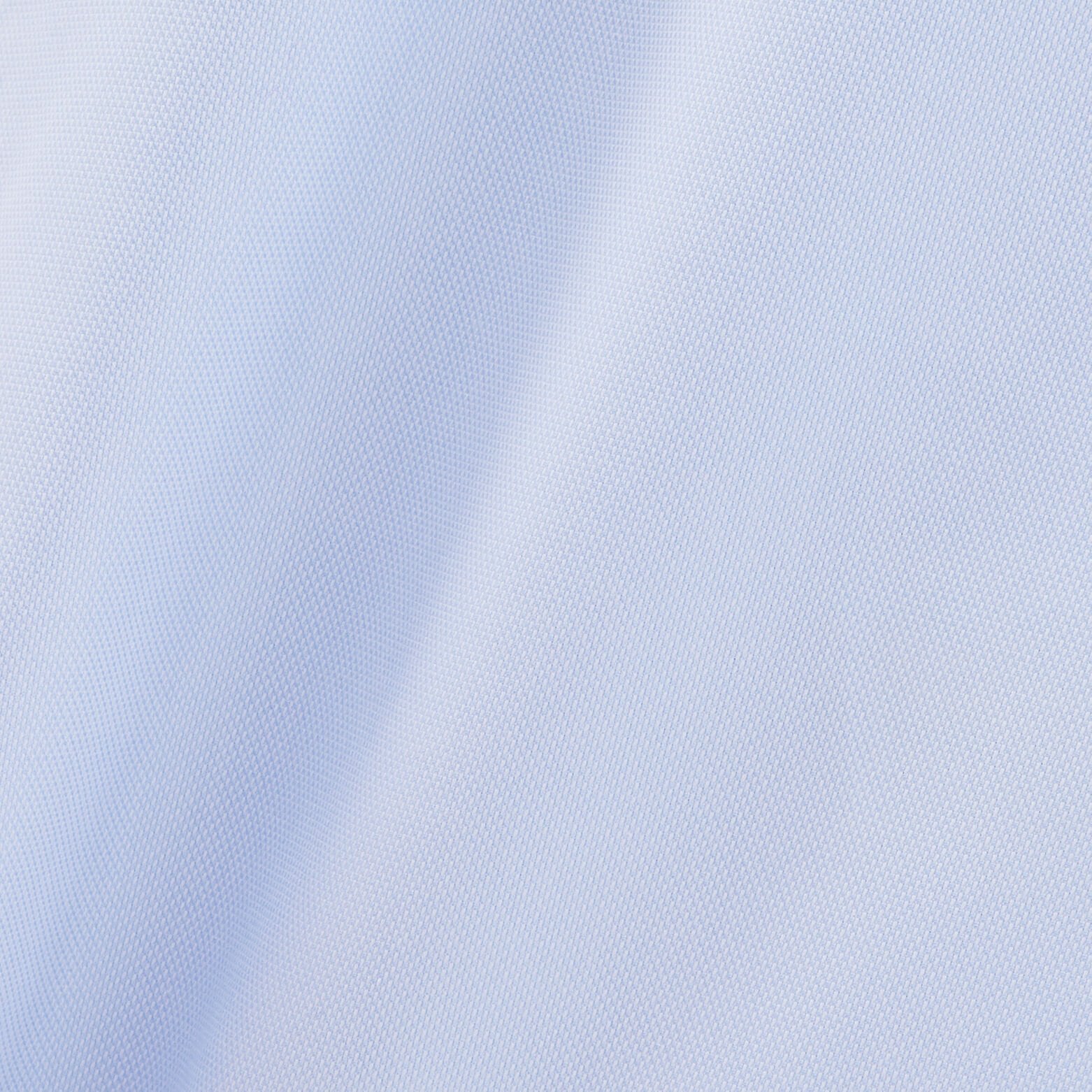 Chemise slim sans repassage unie coton Bleu Ciel