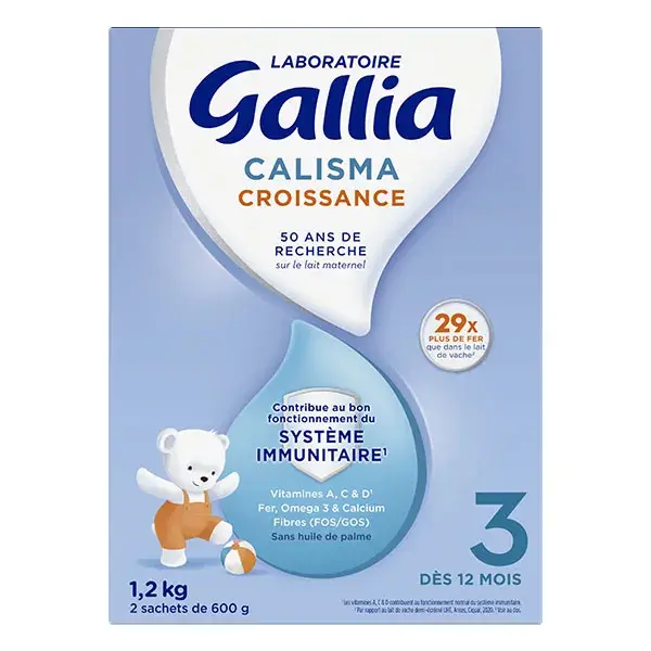 Leite de crescimento Gallia Calisma 3ª Etapa 1,2kg
