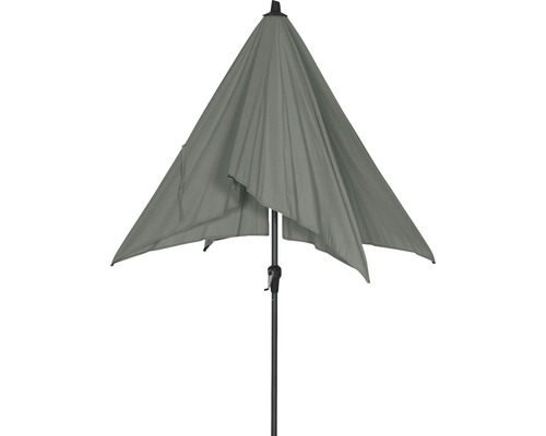 Middenmast parasol Siena Garden Avio 250 x 200 x 238 cm Polyester Aluminium antraciet olijf Handzwengel kantelbaar rechthoekig