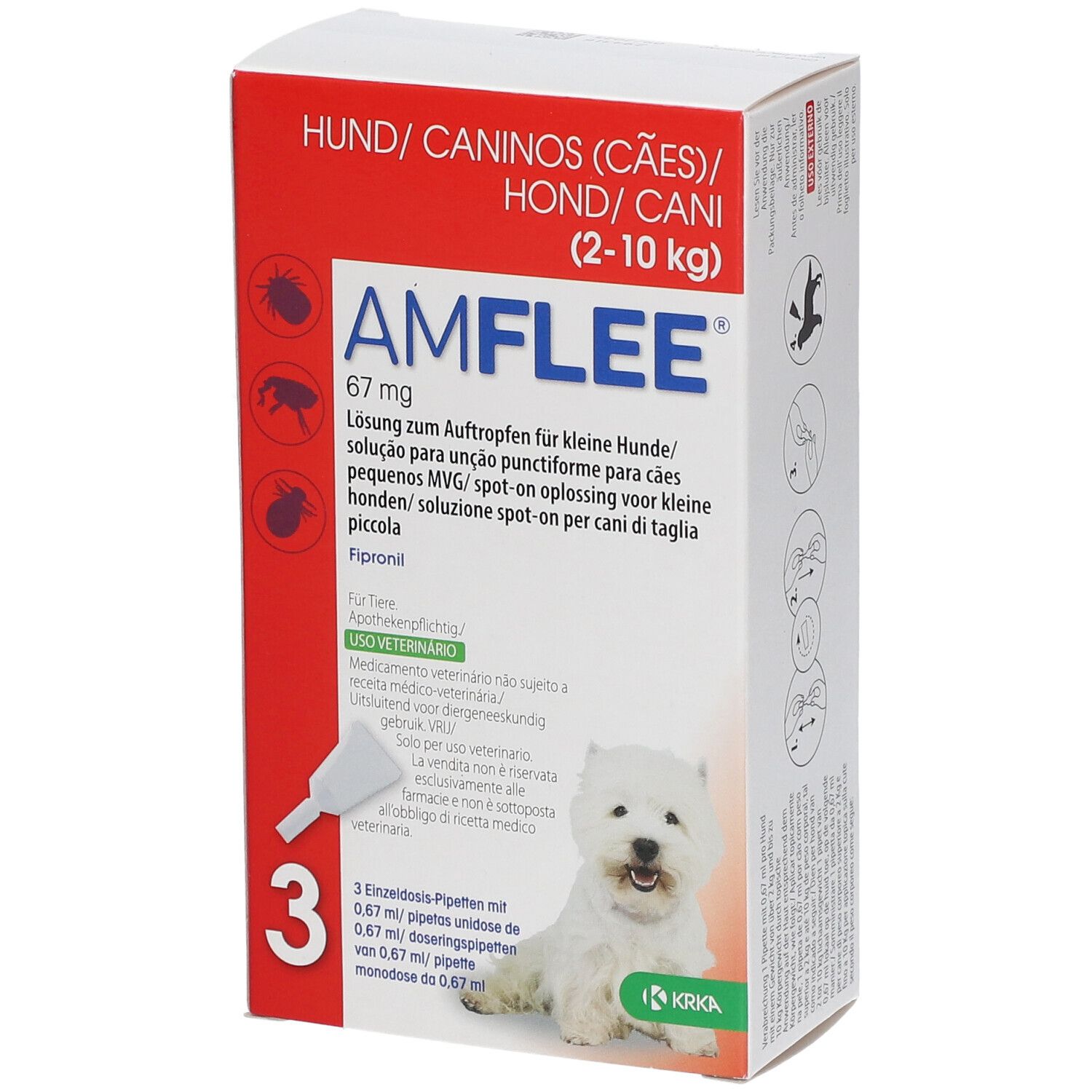 Amflee® 67 mg für kleine Hunde