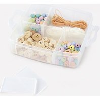 Boîte de rangement, 3 niveaux, en PP, transparent