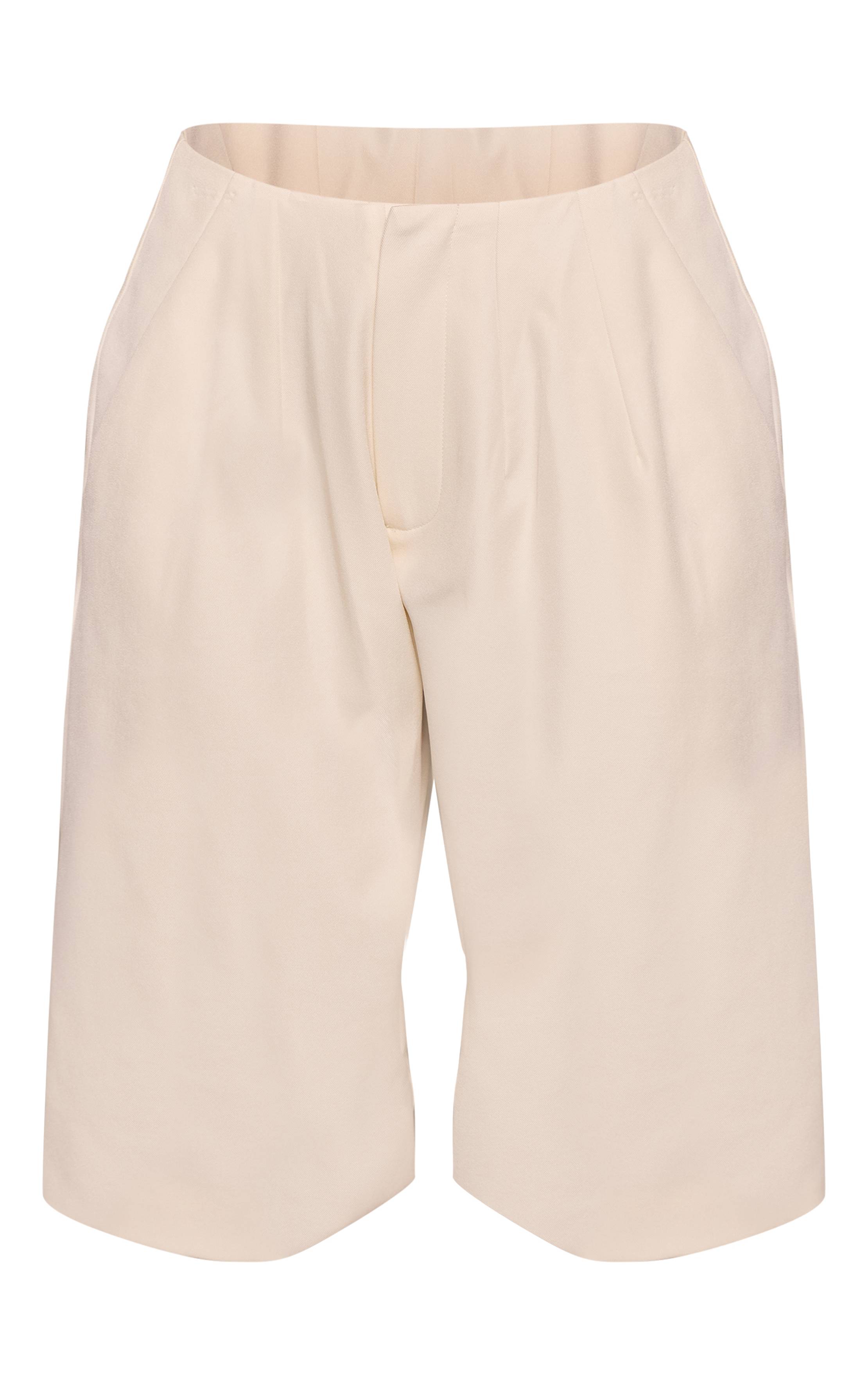 Amande Short Long Plissé Ajusté En Tissu Tissé Ensemble Coordonné
