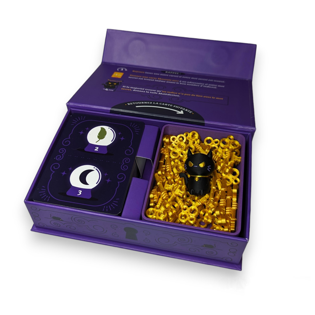 Maudit Mot Dit – Un Chat, 50 clés points et une boite compatible en 3D