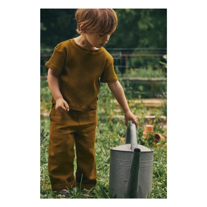 Poudre Organic T-Shirt Orgeat | Marron