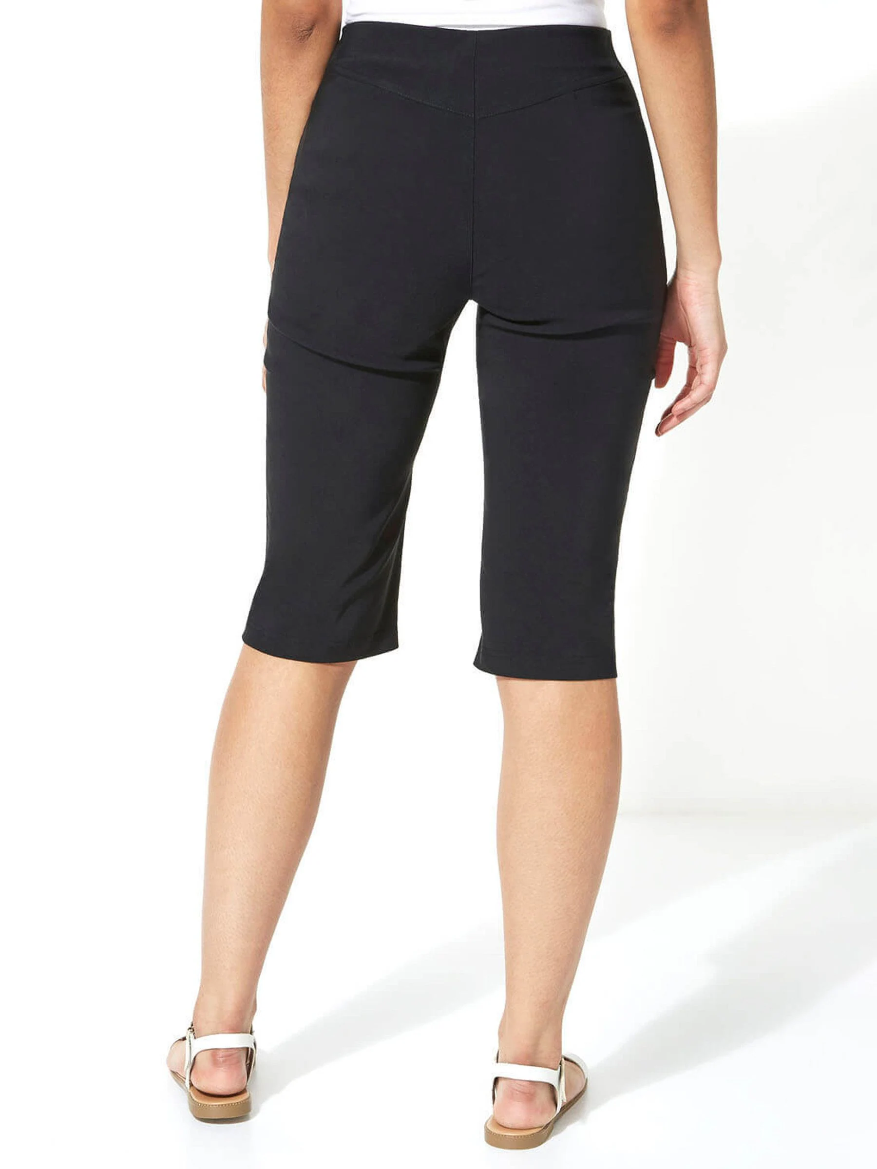 Zwart - Roman - Knielange stretchshort