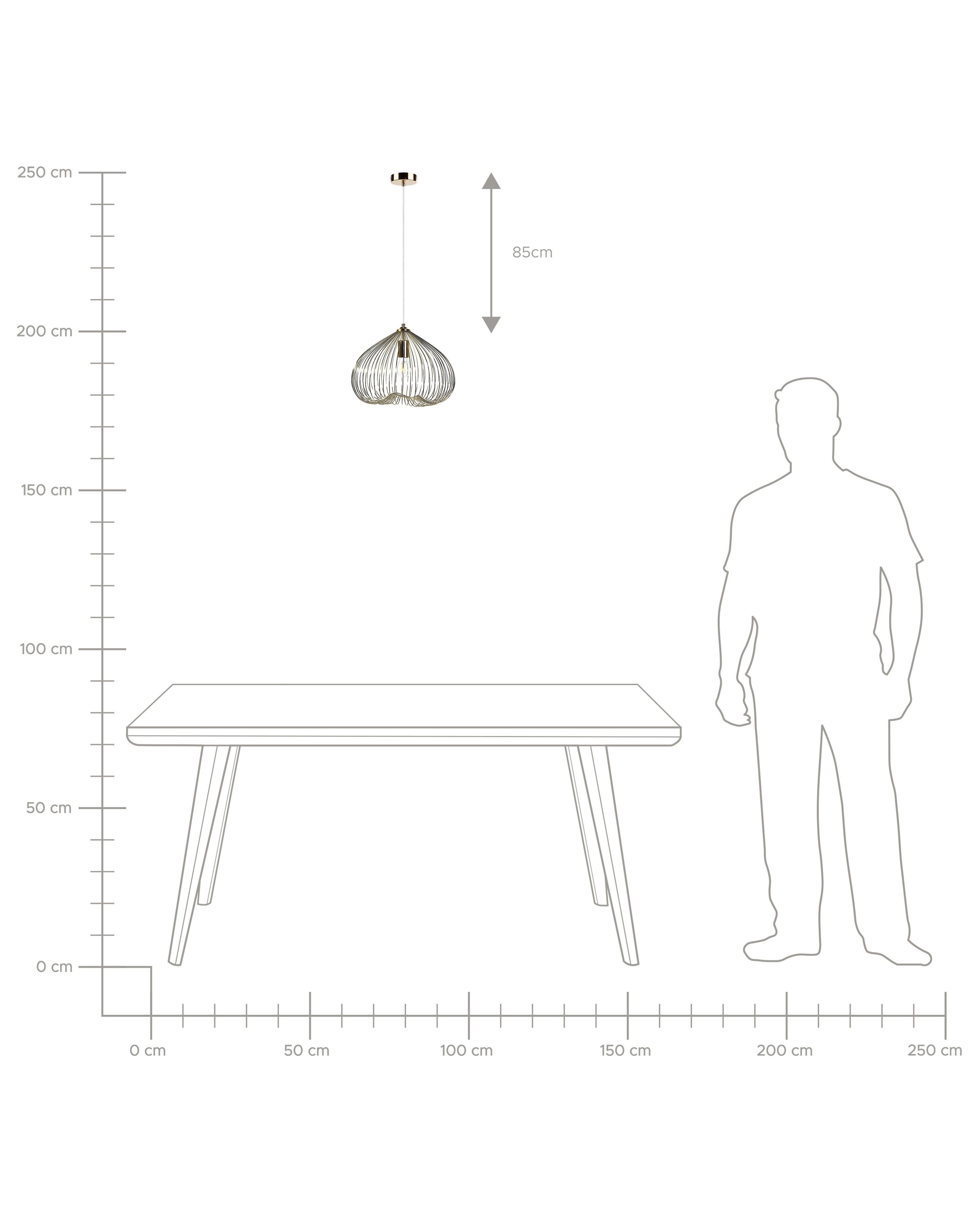 Hanglamp TORDINO Metaal Goud