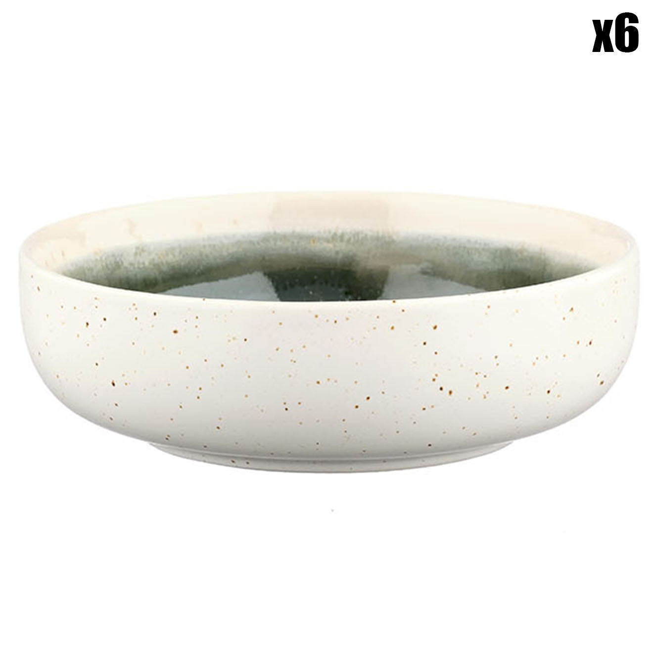 Bjorn 6 Bols Oxygen gris/vert bouteille/beige - D.13 cm