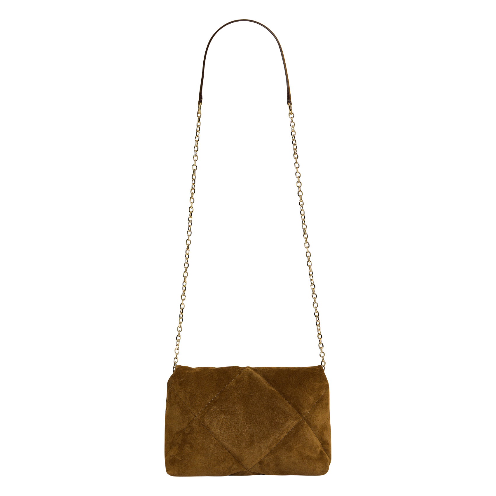 LE FANNY - Sac bandoulière en cuir velours | Beige
