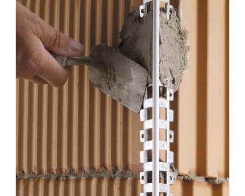 CATNIC buitenpleisterprofiel, gegalvaniseerd staal met PVC-coating, voor pleisterdikte 14 mm, 2500 x 41 x 41 mm