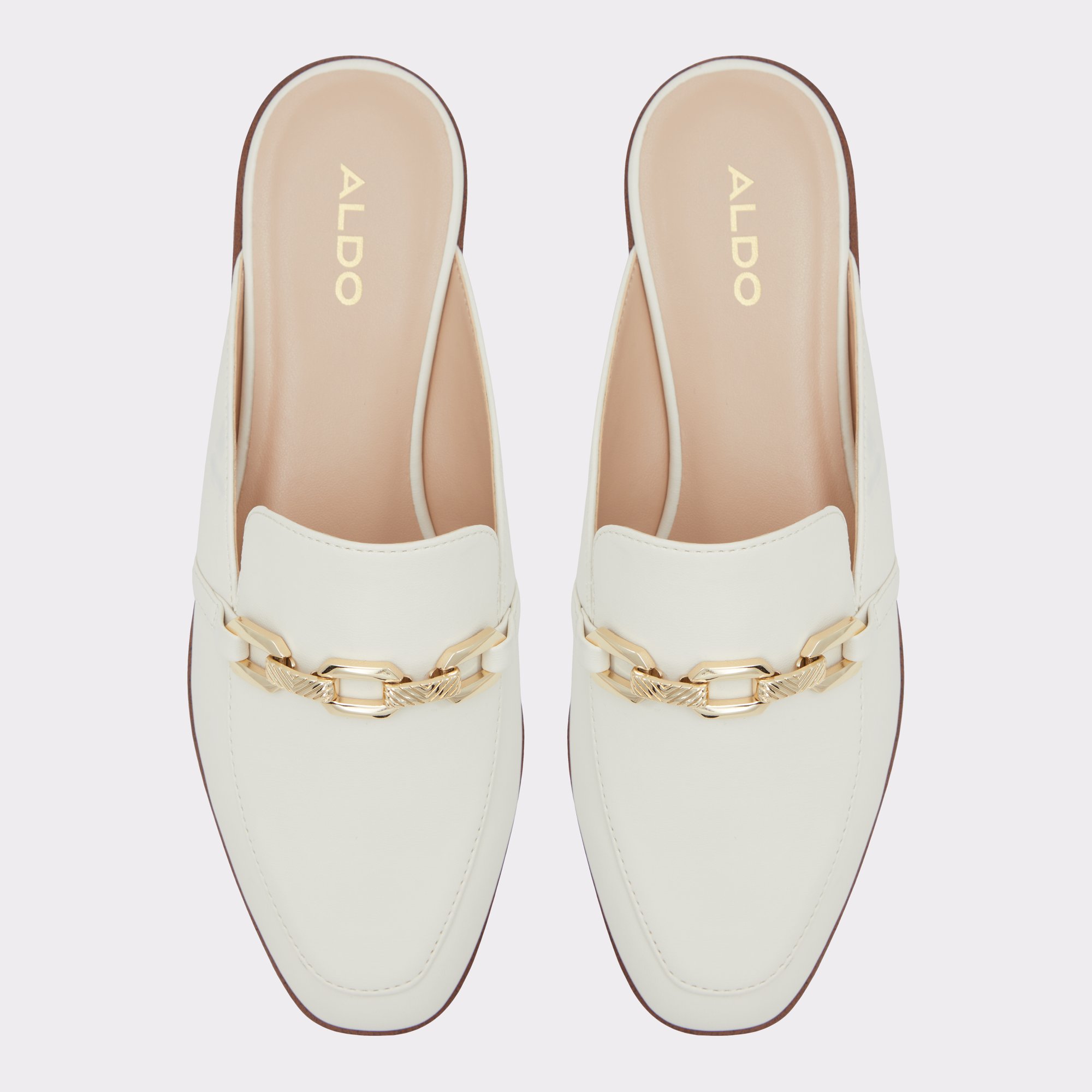 Alaeladar White Women Mule Shoes