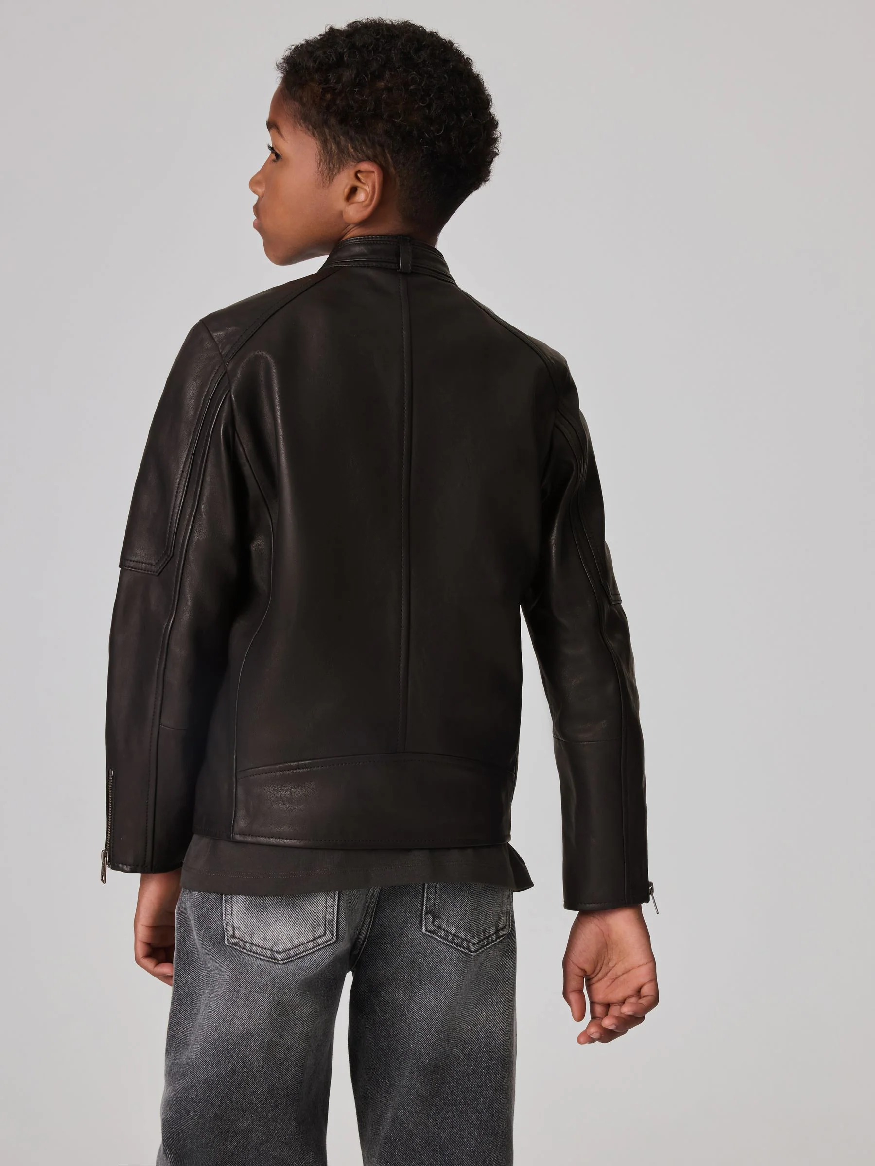 smALLSAINTS Cora Genuine Leather Jacket