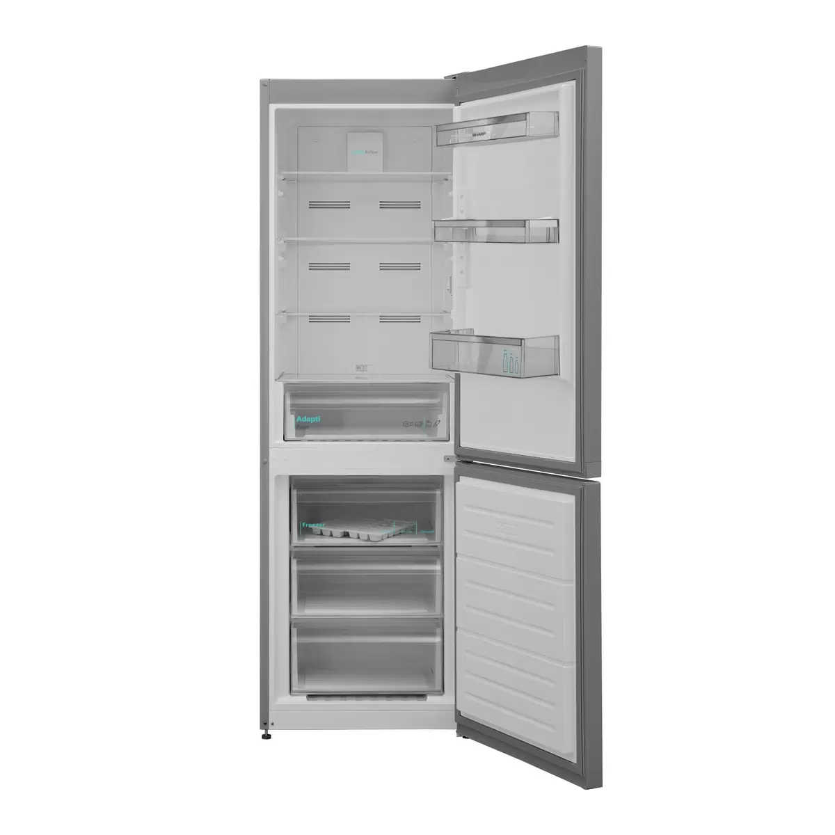 Kühl-Gefrierkombi freistehend Sharp SJ-BA09RHXLC-EU weiss