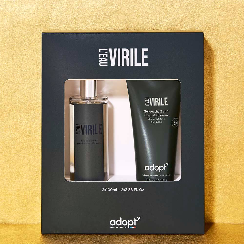 L'eau virile - Coffret eau de parfum 100ml + gel douche