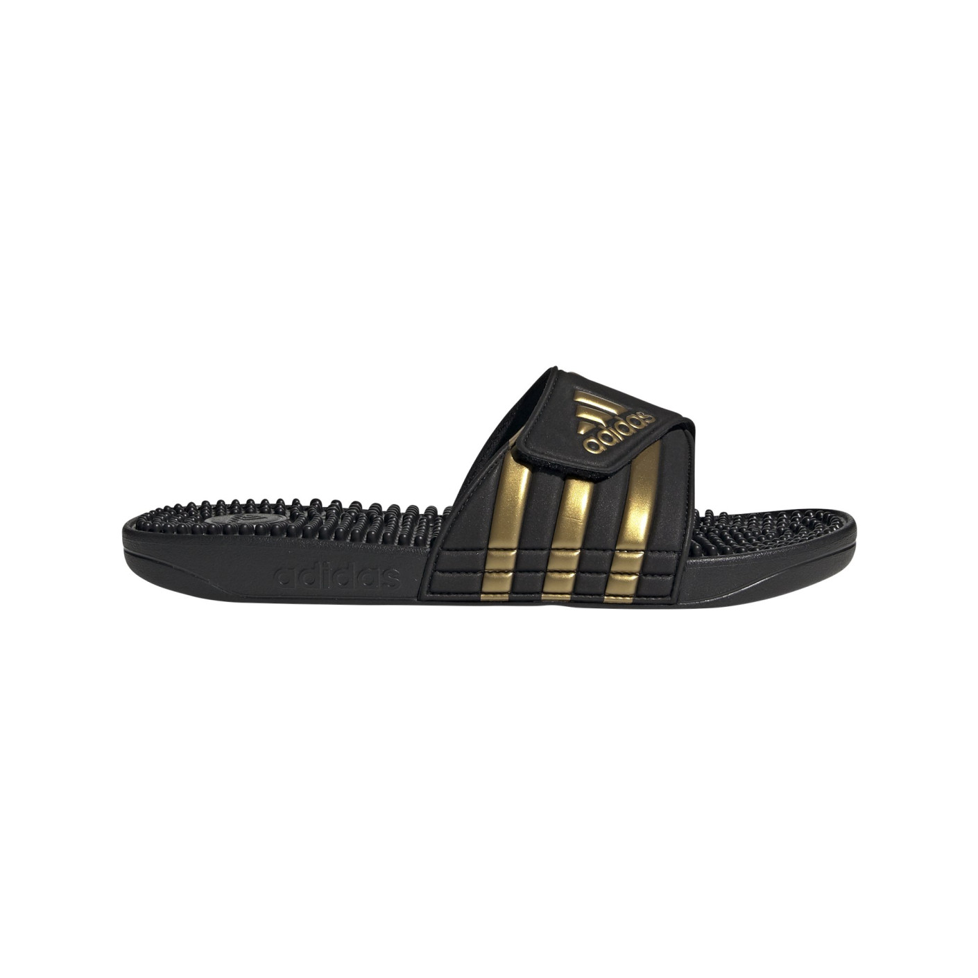 Adidas Adissage Slippers Zwart Goud