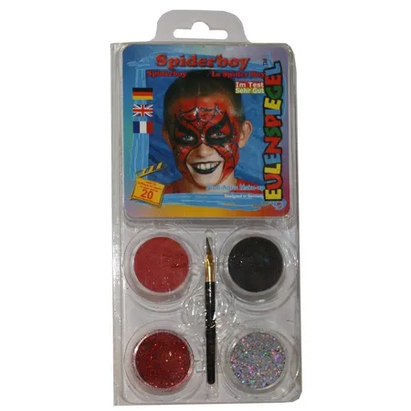 Eulenspiegel Schminkset Spiderboy mit 4 Farben