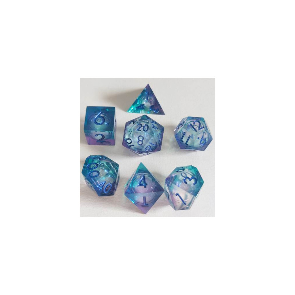 Set de 7 Dés JDR Répliquant : Stardust