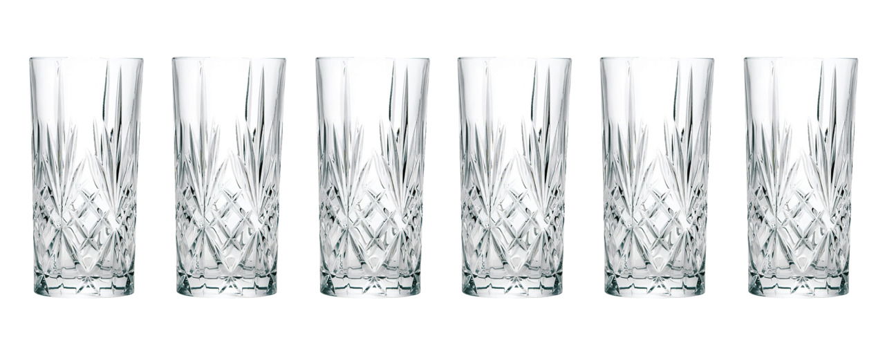 RCR Italia Longdrinkglas 6er-Set MELODIA