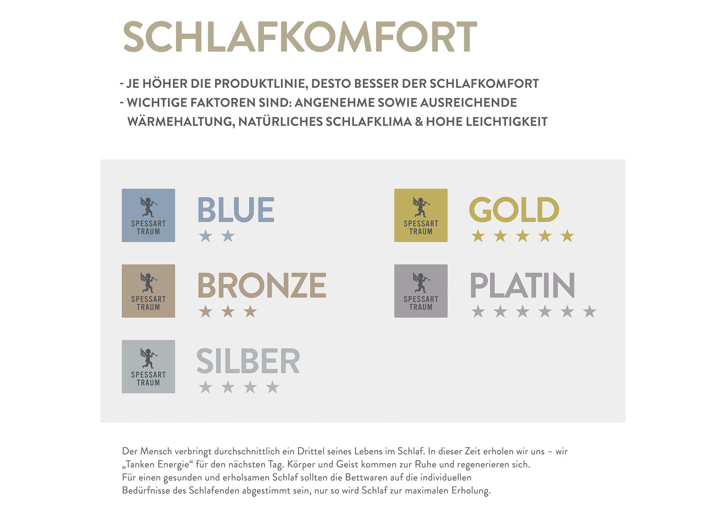 Daunenkissen Platin von Spessarttraum