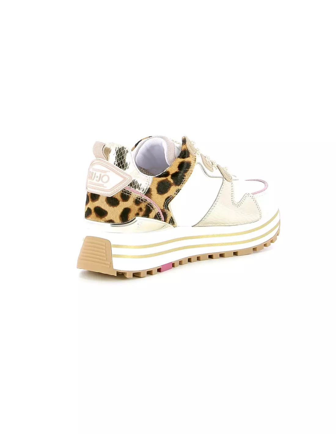 LIU JO MAXI WONDER - Baskets Blancorleopard