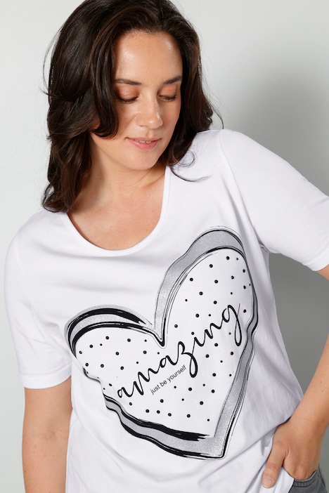 T-Shirt, XL-Herz, Halbarm