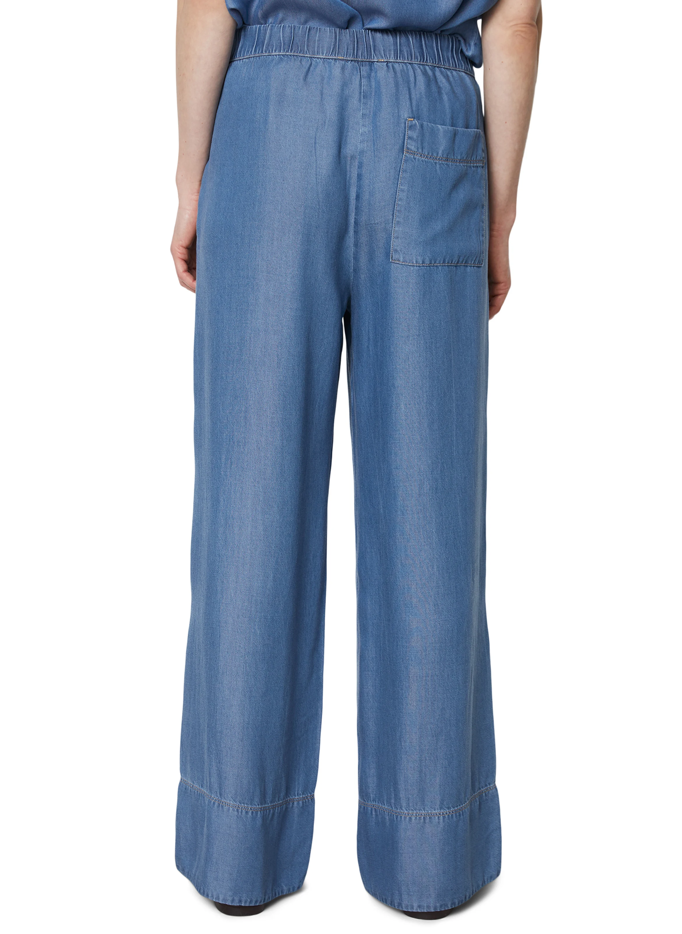 Pantalon large| Bleu