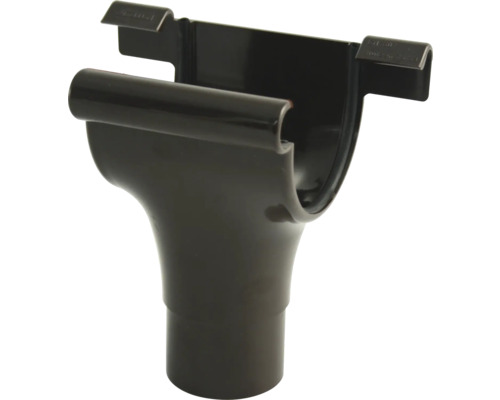 Marley ronde kunststof gootuitloop, chocoladebruin RAL 8017, DN 75/53 mm