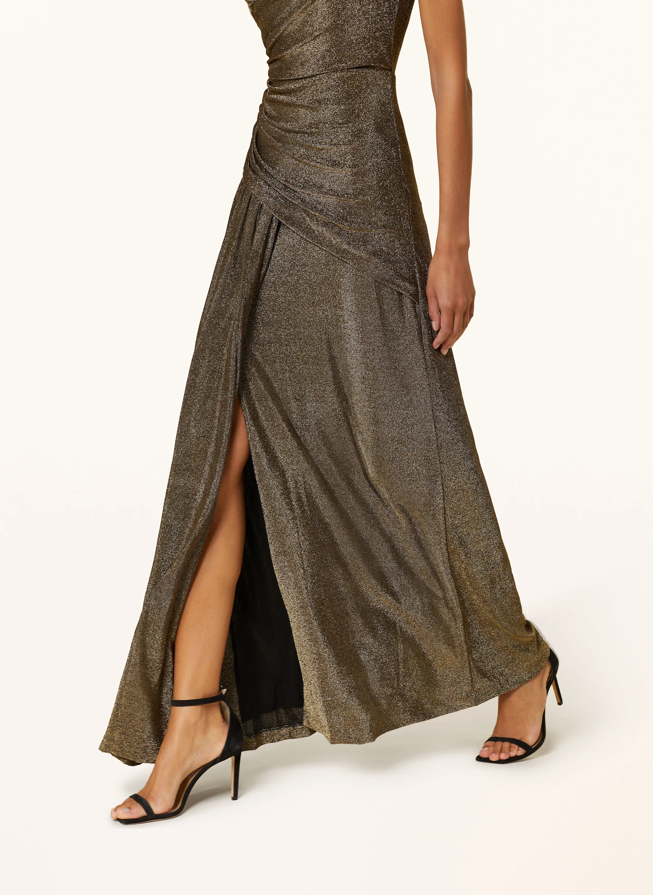 DIANE VON FURSTENBERG One-Shoulder-Kleid RAFAEL mit Glitzergarn