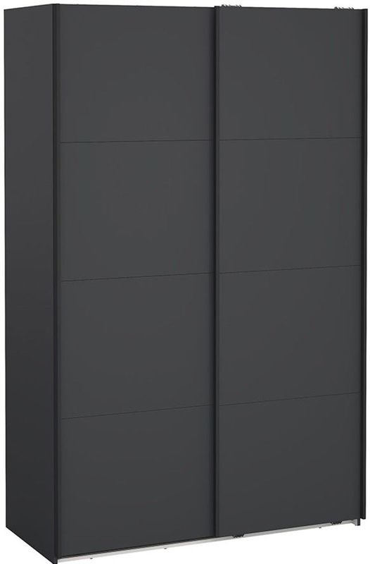 Bergamo - Schuifdeurkast - Mat Grijs - 2 Deuren - 140x220cm