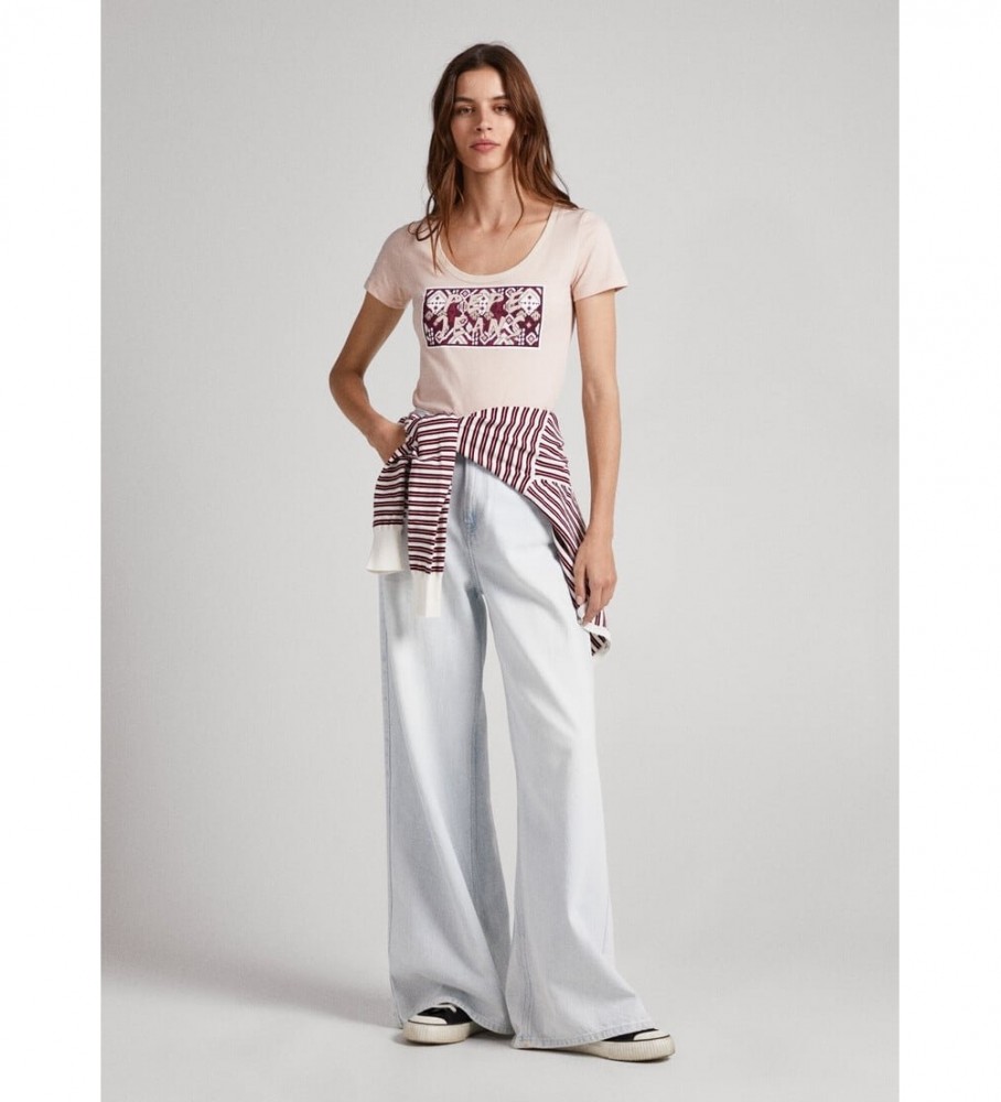 Camiseta rosa Brandi da Pepe Jeans