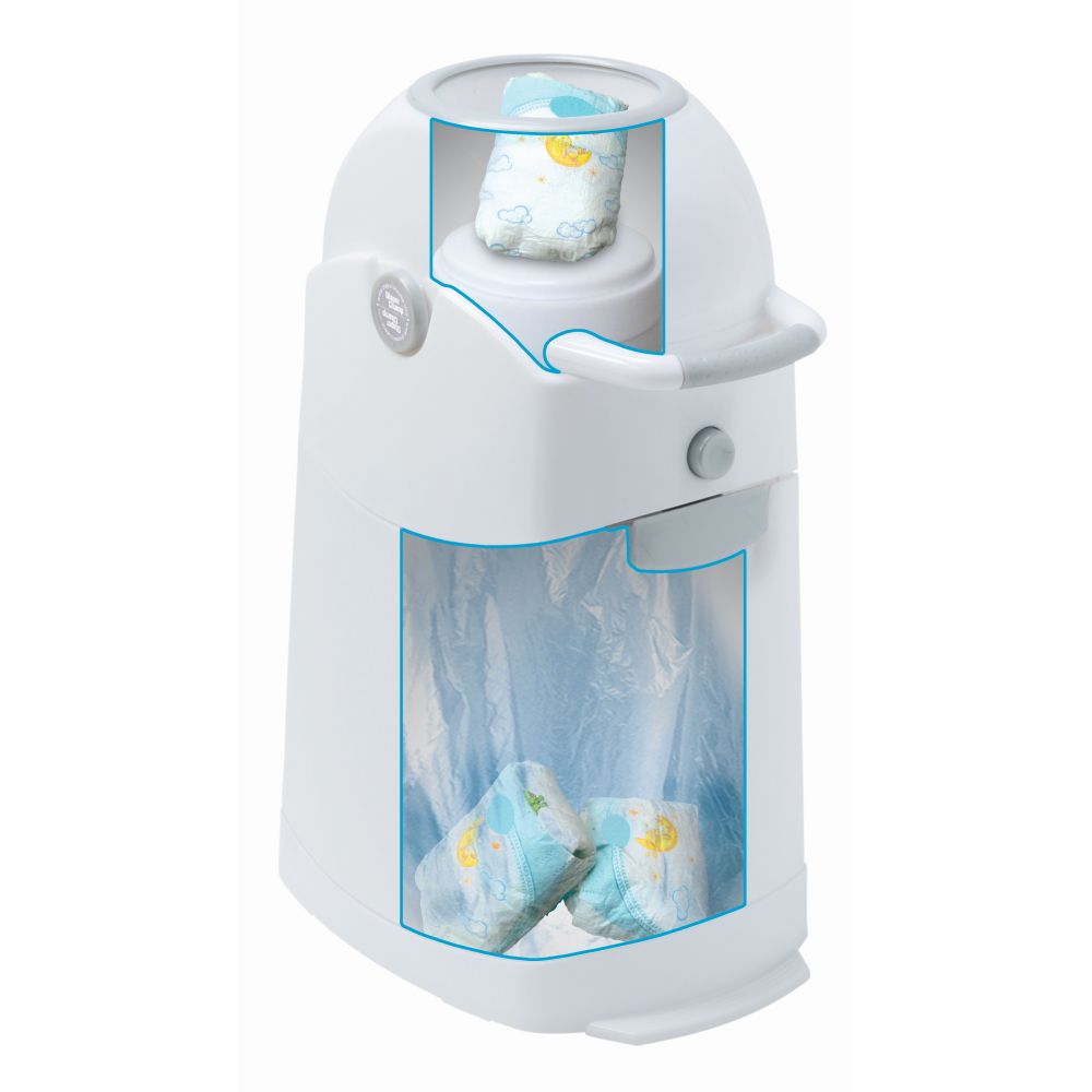 Diaper Champ medium Geruchsdichter Windeleimer