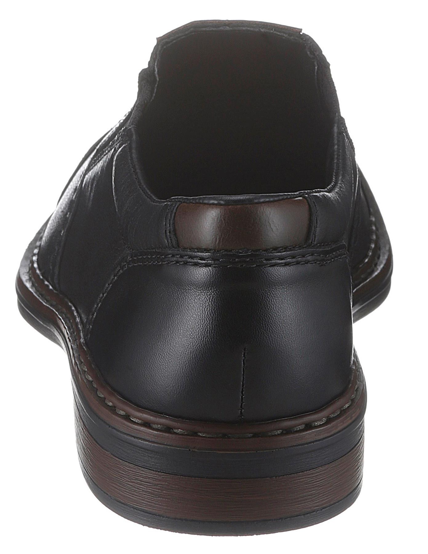 Rieker Slipper  Anzugschuh, Business Schuh, Schlupfschuh mit stylischer Quernaht