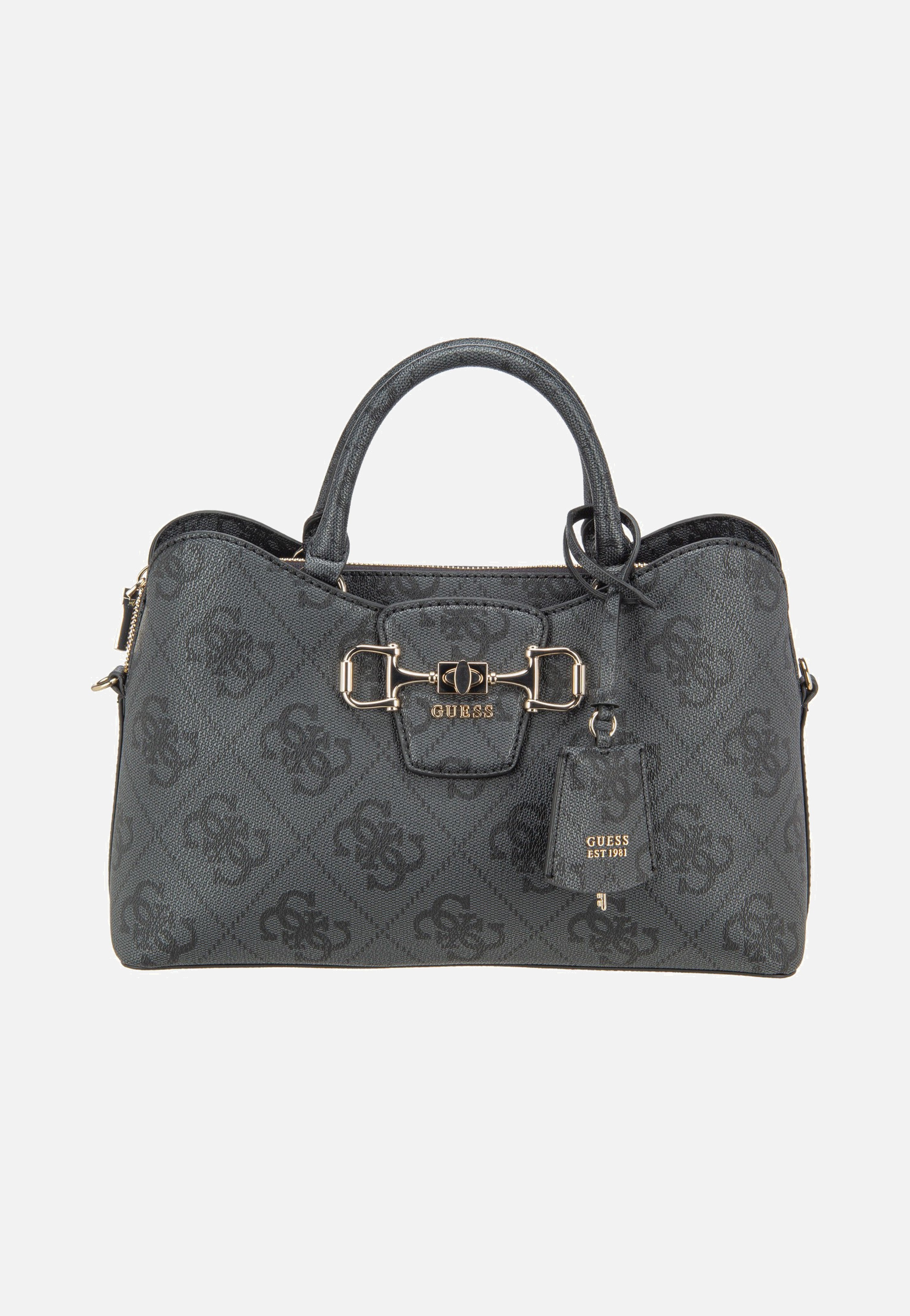 Janie Logo Girlfriend Satchel Coal Logo - Satchel