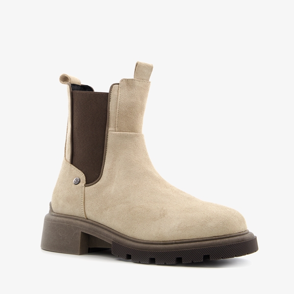 Hush Puppies leren dames boots beige