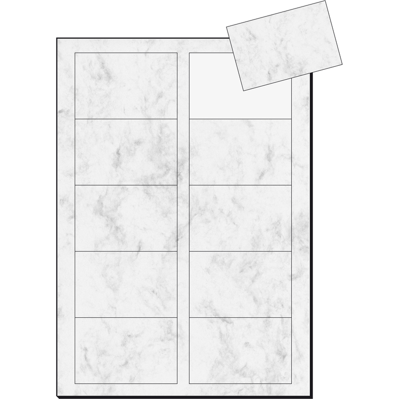 Sigel Visitenkarten, DP742, 85 x 55 mm, Marmor