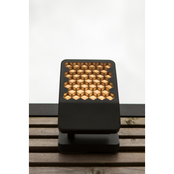 LUTEC wandlamp Atlantis donkergrijs 13,7W