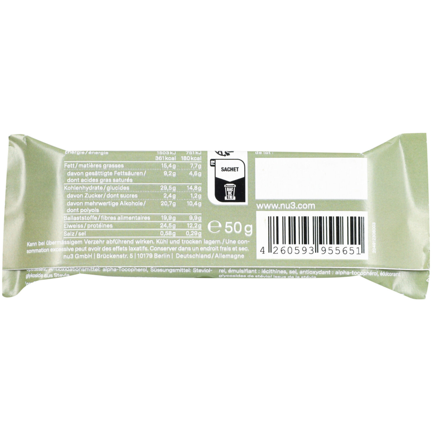 nu3 Fit Vegan Bar Almond Choc Crisp