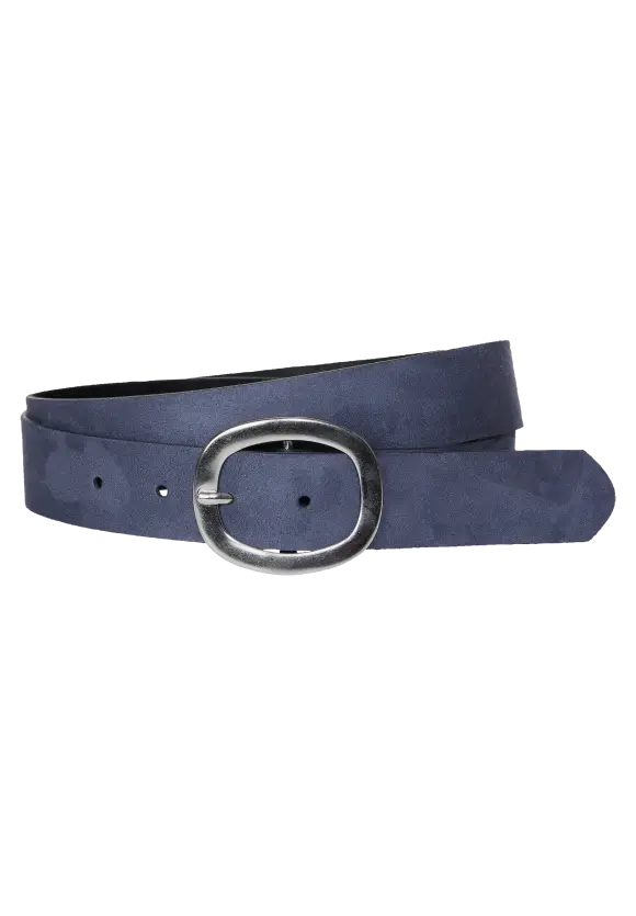 Gürtel - mid blue suede