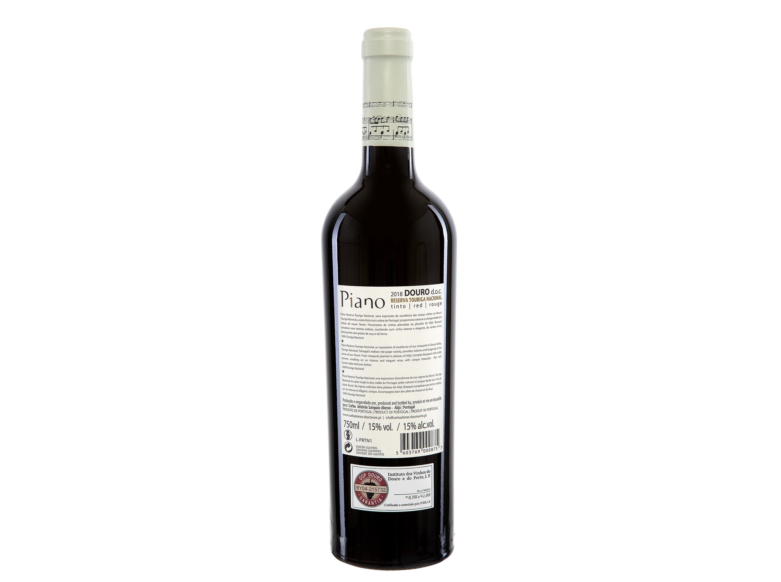 VINHO TINTO PIANO TOURIGA NACIONAL DOURO 0.75 L