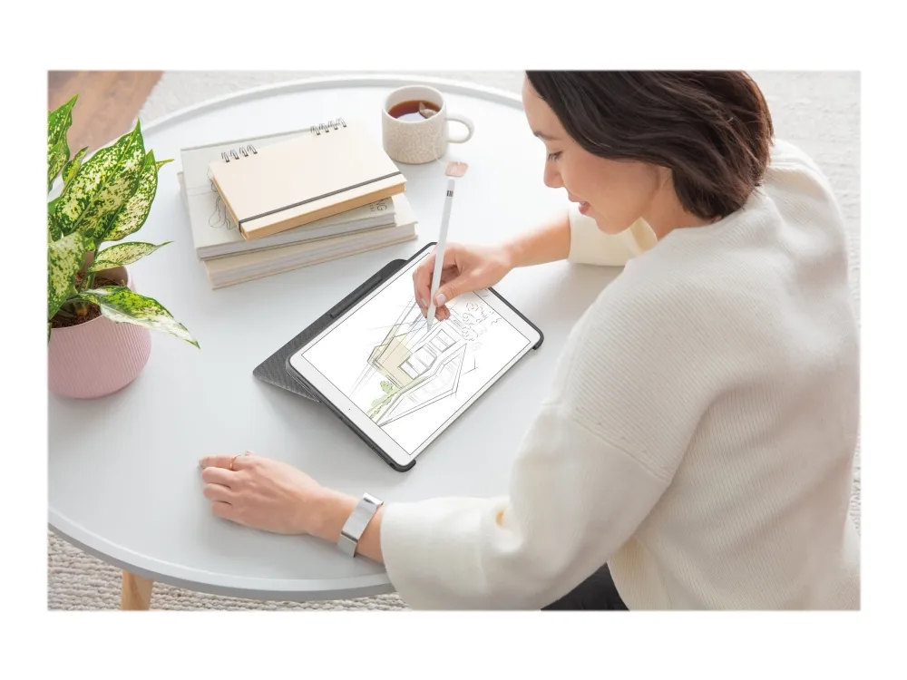 Logitech® | Combo Touch - Tastatur og folio-kasse - med trackpad - bagbelyst - Apple Smart connector - QWERTY - Pan Nordic - grafit - for Apple 10.2-inch iPad (7. generation, 8. generation, 9. generation)