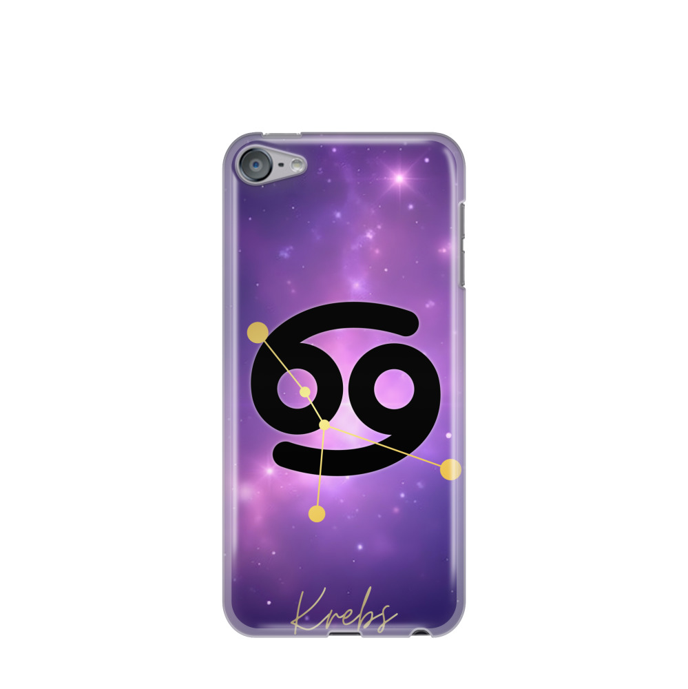 iPod Touch 7G Gummi Hülle Krebs 1 - Lila-Violett