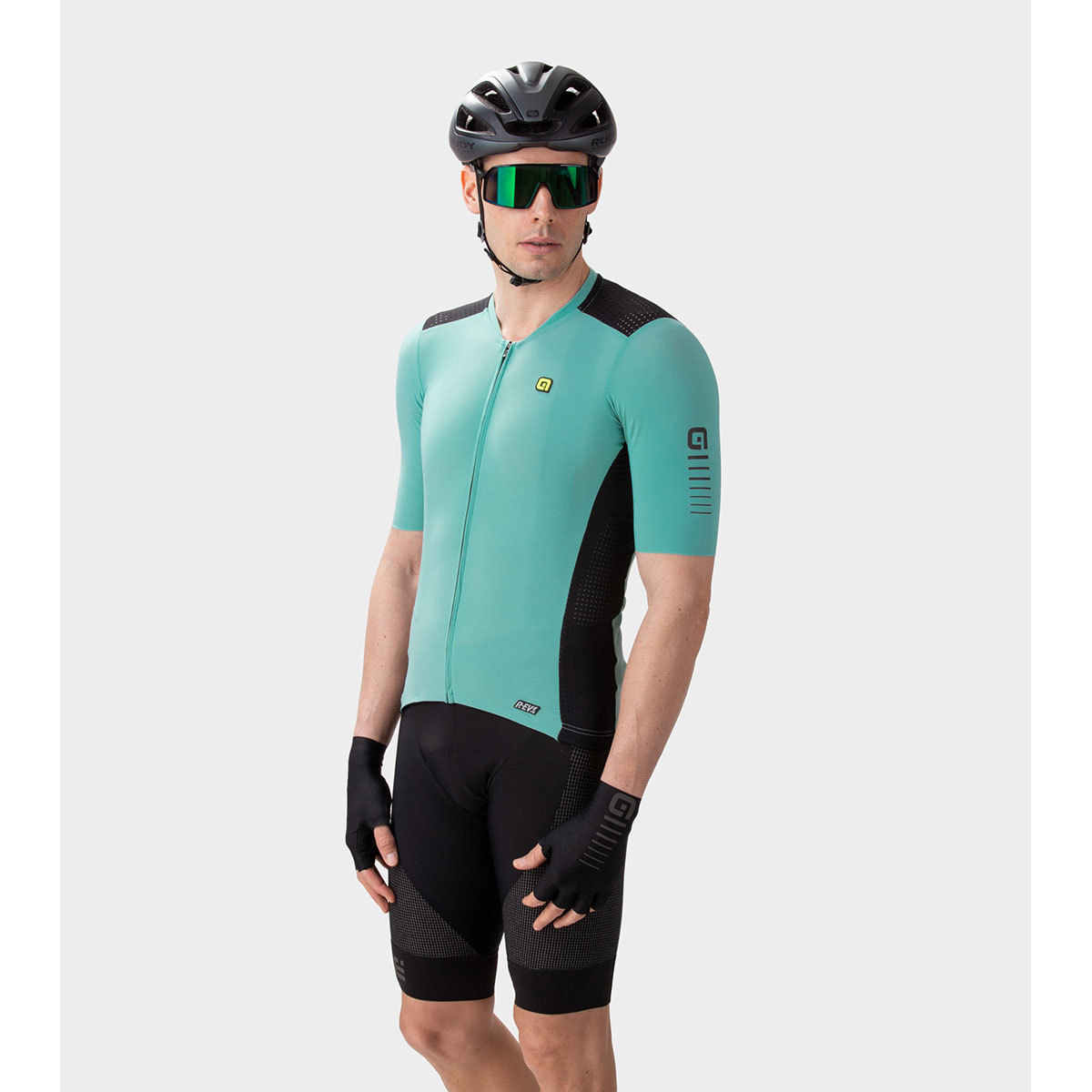 Ale R-EV1 Race 2.0 Fietsshirt Korte Mouwen Blauw Heren